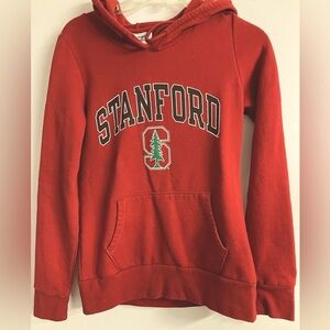 Stanford Women’s Pullover Tie Hoodie, Small, Red, by Champion